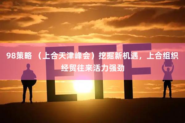 98策略 （上合天津峰会）挖掘新机遇，上合组织经贸往来活力强劲