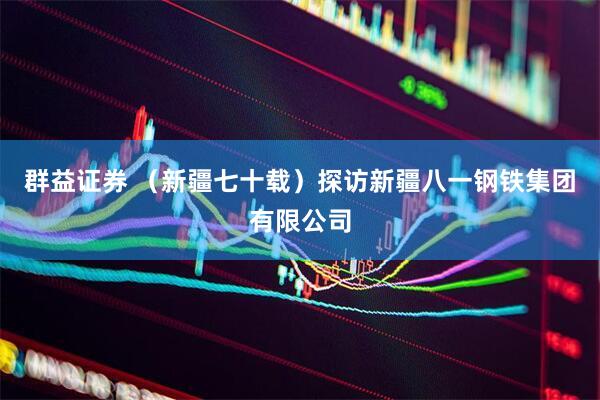 群益证券 （新疆七十载）探访新疆八一钢铁集团有限公司