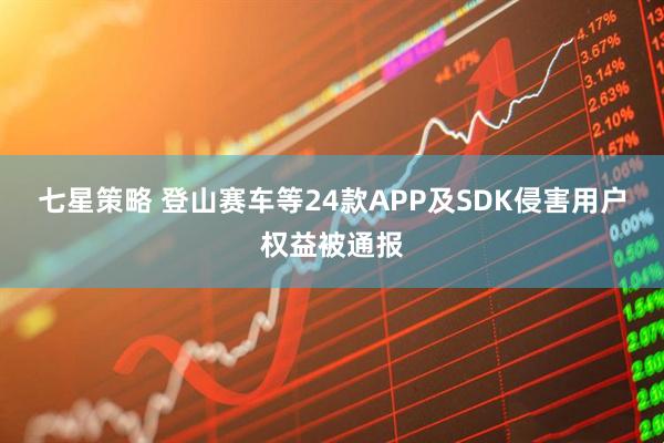 七星策略 登山赛车等24款APP及SDK侵害用户权益被通报